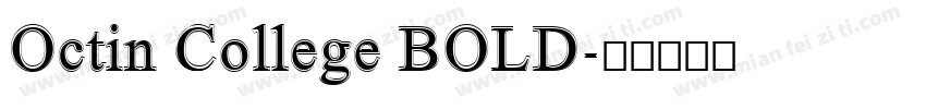 Octin College BOLD字体转换